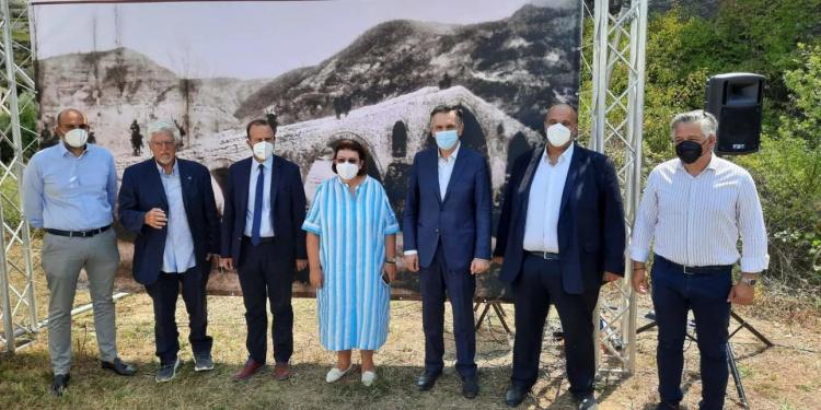 Αναστηλώνεται το περίφημο «γεφύρι του Πασά» / Φωτογραφία: Υπουργείο Πολιτισμού και Αθλητισμού