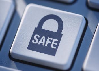 Computer Keyboard with symbolic padlock key