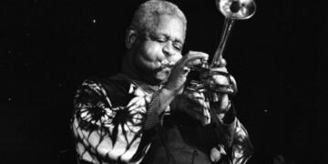 DIZZY GILLESPIE . TROMPETTISTE AMERICAIN . JAZZ . SWING IN DEAUVILLE . 20 JUILLET 1991 .