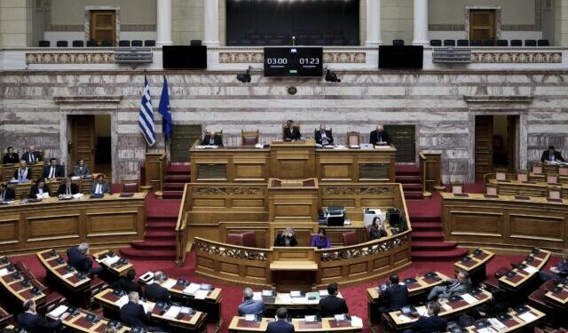 Discussion at the plenum of the Greek Parliament of the 2023 draft State Budget, in Athens, Greece on Dec. 15, 2023. / Συζήτηση του Προϋπολογισμού 2023 στην Ολομέλεια της Βουλής. Αθήνα, 15 Δεκεμβρίου, 2023.