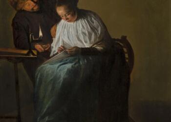 Man Offering Money to a Young Woman. Creator: Judith Leyster. (Photo by Heritage Art/Heritage Images via Getty Images)